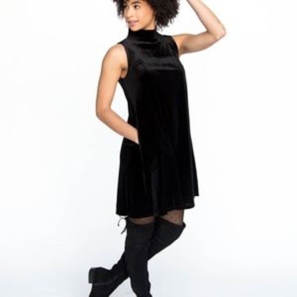 Black Velvet Swing Tunic